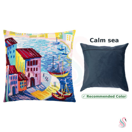 Needlepoint Pillow Kit "Hamburg"