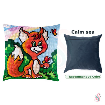 Cross Stitch Pillow Kit "Little Fox"
