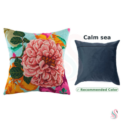 Needlepoint Pillow Kit "Tea Rose"