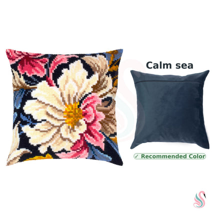 Cross Stitch Pillow Kit "Peonies"