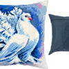 Needlepoint Pillow Kit "White Pigeon"