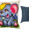Needlepoint Pillow Kit "Funny Elephant"