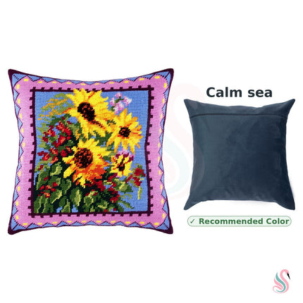 Needlepoint Pillow Kit "Bouquet of Sunflowers"