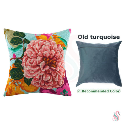 Needlepoint Pillow Kit "Tea Rose"