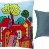 Cross Stitch Pillow Kit "Italian Town"