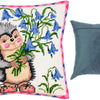 Needlepoint Pillow Kit "Hedgehog with Bellflowers"