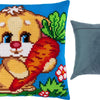 Cross Stitch Pillow Kit "Hare with a Carrot"
