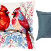 Needlepoint Pillow Kit "Cardinal Pair"