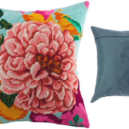 Needlepoint Pillow Kit "Tea Rose"