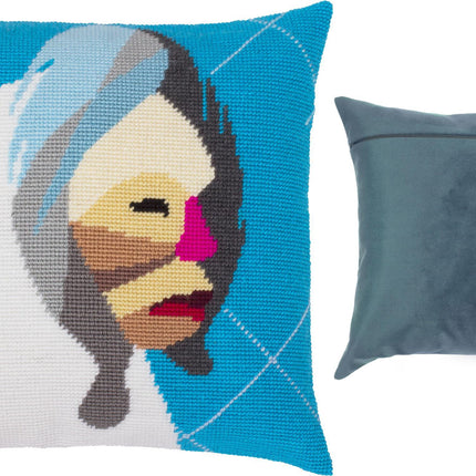 Needlepoint Pillow Kit "Strength"