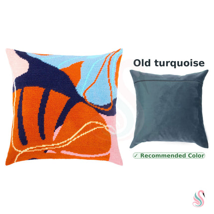 Needlepoint Pillow Kit "Abstract tropics"