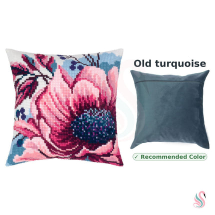 Cross Stitch Pillow Kit "Winter Rose"