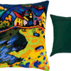 Needlepoint Pillow Kit "Houses on a Hill"