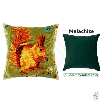Needlepoint Pillow Kit "Squirrel"