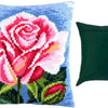 Cross Stitch Pillow Kit "Pink Rose"