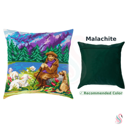 Needlepoint Pillow Kit "Blue Mountains"