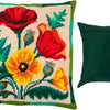 Needlepoint Pillow Kit "Bouquet of Poppies"