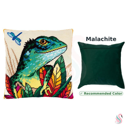 Needlepoint Pillow Kit "Lizard"