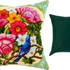 Needlepoint Pillow Kit "Nightingale in Flowers"