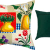 Needlepoint Pillow Kit "Vases and Flowers"