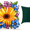 Needlepoint Pillow Kit "Sunflower among flowers"