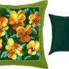 Needlepoint Pillow Kit "Golden Bouquet"