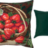 Needlepoint Pillow Kit "Strawberries in a Wicker Basket"