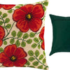 Needlepoint Pillow Kit "Red Flowers"