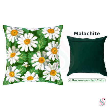 Needlepoint Pillow Kit "Daisies"