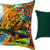 Needlepoint Pillow Kit "The Park in Fall"