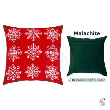 Needlepoint Pillow Kit "snowflakes"
