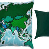 Needlepoint Pillow Kit "Map of the World"