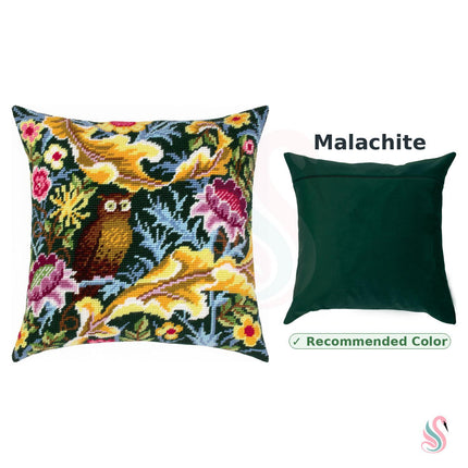Needlepoint Pillow Kit "Owl, J. H. Dearle"