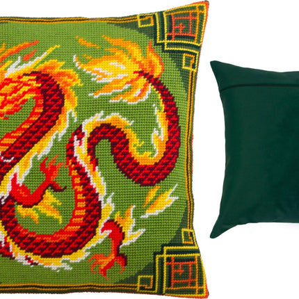 Needlepoint Pillow Kit "Chinese Dragon"