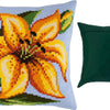 Cross Stitch Pillow Kit "Yellow Lily"