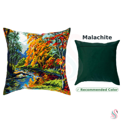 Needlepoint Pillow Kit "The Park in Fall"