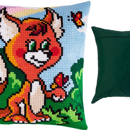 Cross Stitch Pillow Kit "Little Fox"