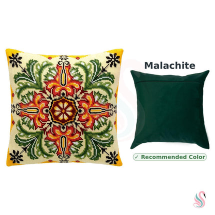 Needlepoint Pillow Kit "Kaleidoscope of Flowers"