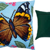 Cross Stitch Pillow Kit "Red Admiral"