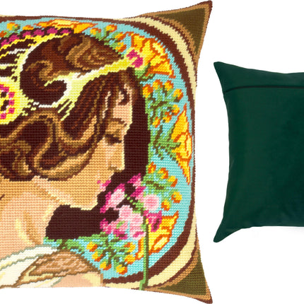 Needlepoint Pillow Kit "Primrose"