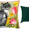 Needlepoint Pillow Kit "Kitty"