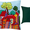 Cross Stitch Pillow Kit "Italian Town"