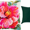 Cross Stitch Pillow Kit "Hibiscus"