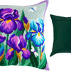 Needlepoint Pillow Kit "Blue Irises"