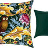 Needlepoint Pillow Kit "Owl, J. H. Dearle"