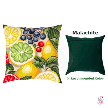 Needlepoint Pillow Kit "Fruit fiesta"