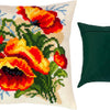 Cross Stitch Pillow Kit "Poppies, C. Klein"