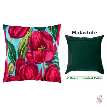 Needlepoint Pillow Kit "Tulips"