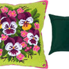 Needlepoint Pillow Kit "Bouquet of Violas"