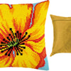 Cross Stitch Pillow Kit "Yellow Flower"